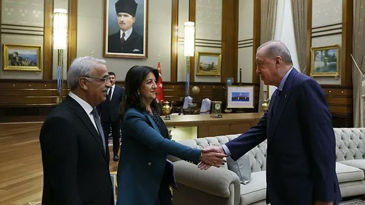 DEM Parti İmralı Heyeti Cumhurbaşkanı Erdoğan ile görüştü