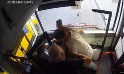 İzmir'de kadın otobüs şoförüne saldırı