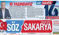 Söz Sakarya Gazetesi 16. kuruluş yıldönümünü kutluyor