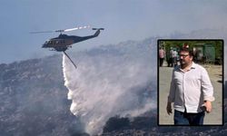 Yangına giden helikopterin deposu patlak iddiası!