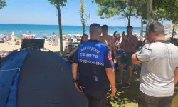 Kandıra sahillerinde çadır denetimi