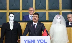 TBMM'de SP'li Arıkan kürsüye cansız mankenlerle çıktı