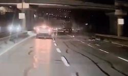 Alkollü kamyon sürücünün kuryenin ölümüne neden olduğu o anlar kamerada