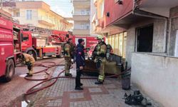 Apartman dairesinde yangın