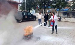 Babaeski'de aile sağlık merkezlerinde yangın eğitimi verildi