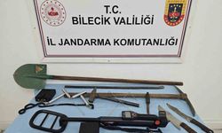 Bilecik'te define avcıları suçüstü yakalandı