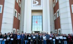 BŞEÜ'de ÜNİDES sertifika töreni