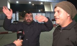 Edirne'de tahliye sevinci kameralara yansıdı: Koşarak çıkıp röportaj arasına girdi