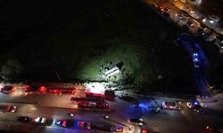 Esenyurt'ta servis minibüsünün kaza yaptığı bölge havadan görüntülendi