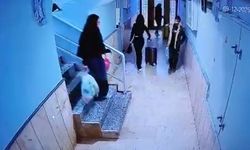Güllü'nün kızı ve arkadaşının valizlerle kaçmaya çalıştığı anlar kamerada