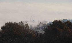 Gün doğumuyla buluşan sis görsel şölen sundu