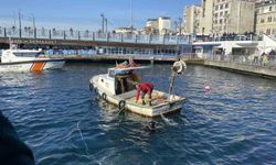 Haliç'ten 33 kilogram olta kurşunu çıkarıldı