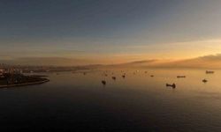 İstanbul'a çöken pus ve hava kirliliği dron ile görüntülendi