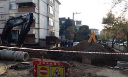 Kocaeli'de altyapı çalışması sırasında doğalgaz borusu patladı