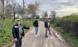 Mahallenin yıllardır süren yol çilesi vatandaşı isyan ettirdi
