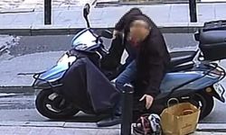 Şişli'de kaldırımdaki taşlama makinesini çalan şahıs tutuklandı