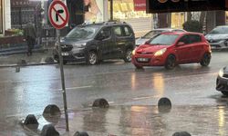 Fırtına ve kar uyarılarının ardından Arnavutköy'de yağış başladı