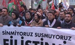 İstanbul'da büyük Gazze yürüyüşü