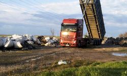 Muratlı'da izinsiz atık döken kamyon ve sürücüsüne ceza