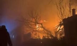 Orhaneli'de geceyi aydınlatan alevler, evi küle çevirdi