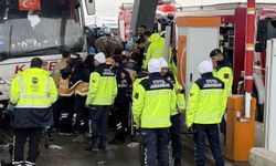 Silivri Kuzey Marmara Otoyolu'nda feci kaza: Yolcu otobüsüyle otomobil çarpıştı