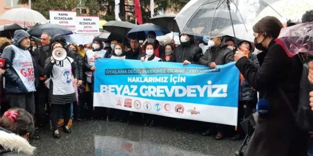 Sağlık çalışanları grevde: Emek bizim söz bizim