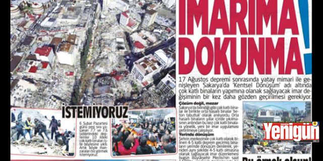 Büyükşehir Meclisi'ne imar çağrısı