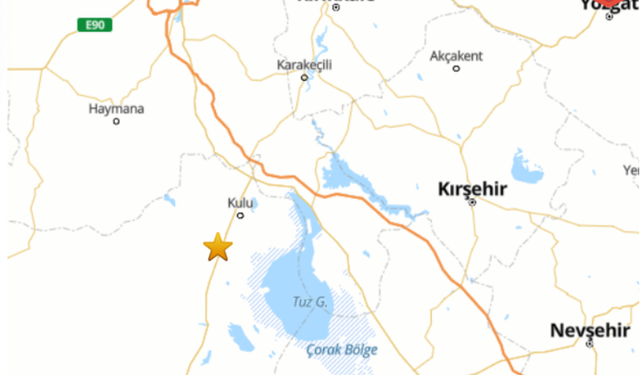 Konya'da 4,8 büyüklüğünde deprem...