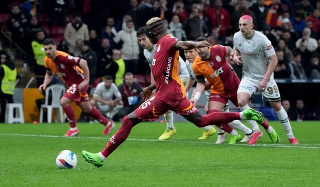 Galatasaray tek golle 3 puanı aldı