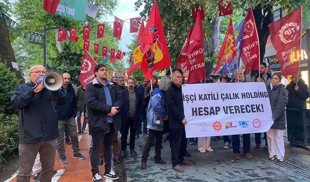 İşçi Erol Eğrek'in öldürülmesi Kocaeli'de protesto edildi