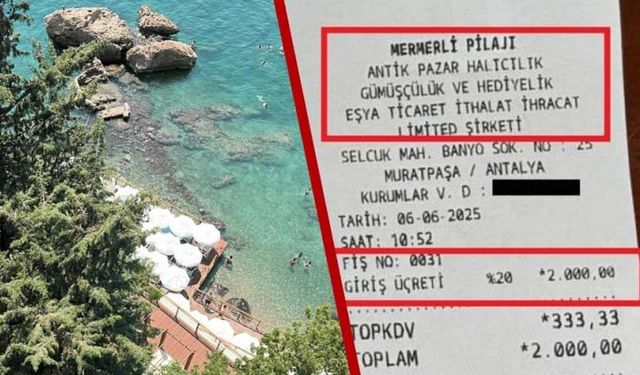 Valiliğe devredilen plajda 1000 TL giriş ücreti şoku!