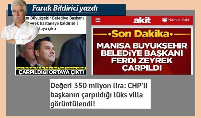 Villasını da abartılı haber yaptılar