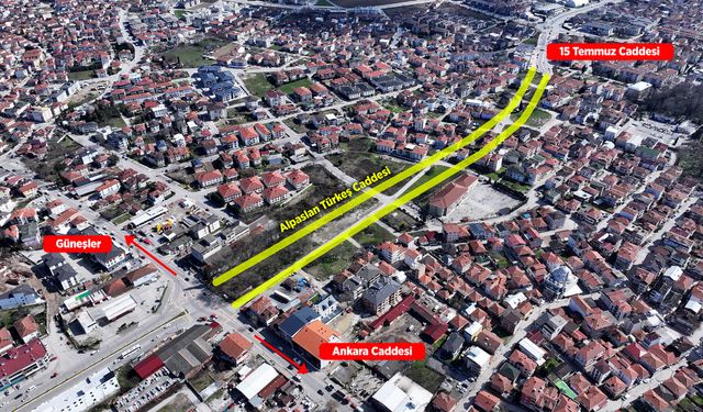 15 Temmuz Bulvarı ile Ankara Caddesi bağlanıyor
