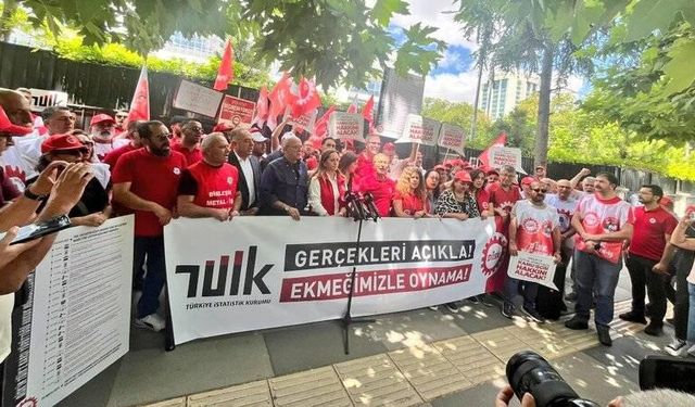 DİSK’ten TÜİK’in Önünde protesto