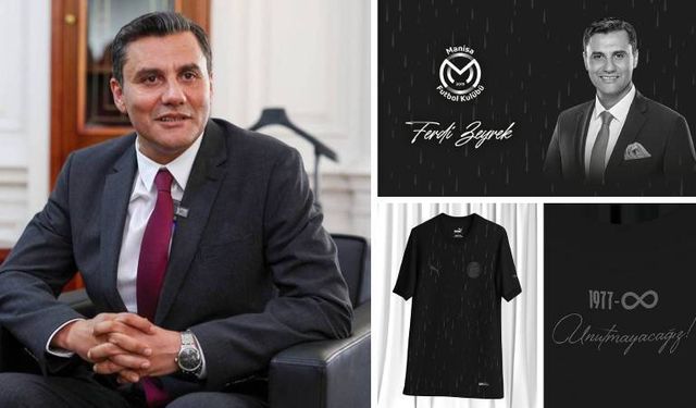 Manisa FK’dan Ferdi Zeyrek’e vefa: “Yas” forması tanıtıldı
