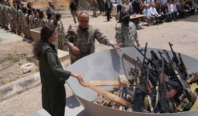 PKK silah bıraktı, ilk görüntüler geldi