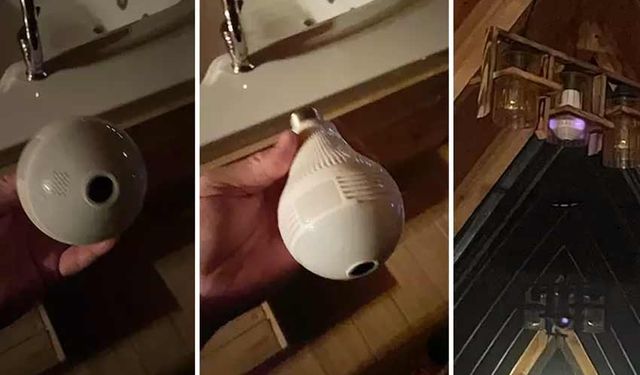 Bungalovdaki gizli kamera davası: Diğer ampuller gibi zannettim