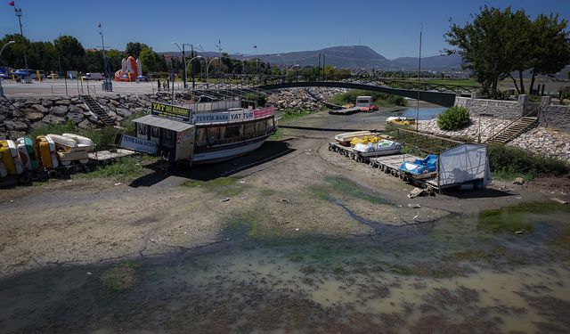 Beyşehir Gölü kurudu