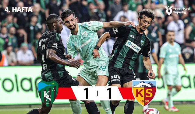Kocaelispor evinde bir puanı son dakika golüyle aldı