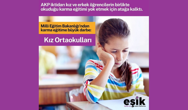 Milli Eğitim Bakanlığı’ndan karma eğitime büyük darbe