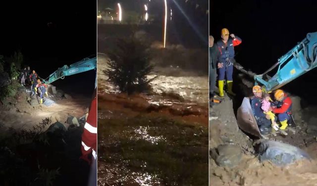 Rize’de sağanak yağış: Sel ve heyelan yolları kapattı