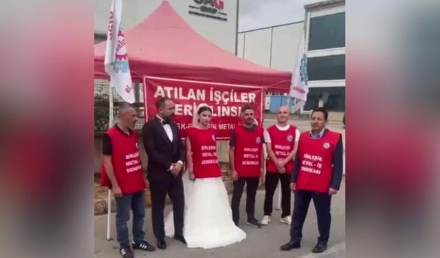 Gelinliğiyle Direnişte: SAG Hidrolik’te İşçi Onurunun Düğünü