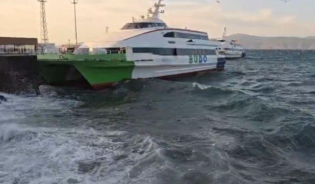 BUDO, olumsuz hava koşulları nedeniyle 6 seferini iptal etti