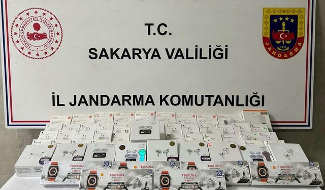 Jandarma’dan kaçak elektronik operasyonu: Çok sayıda ürün yakalandı