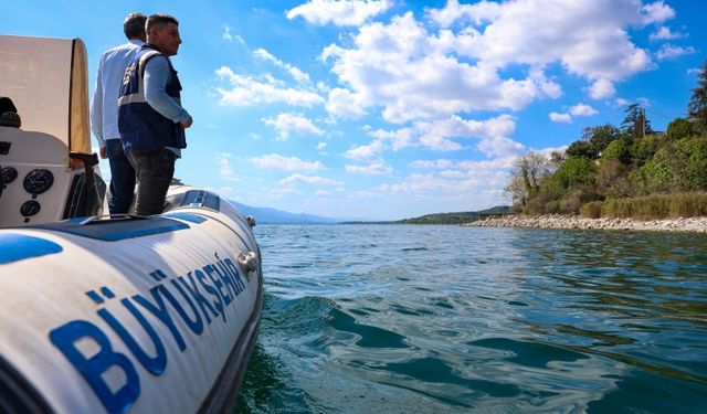 Sapanca Gölü’nde kaçak su avı: 28 izinsiz hat ortaya çıkarıldı