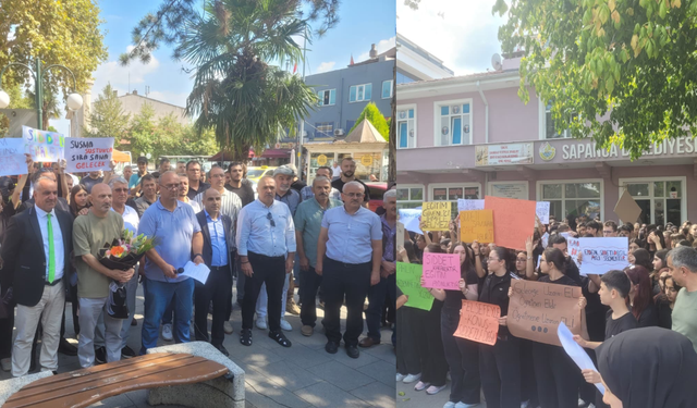 Sapanca’da eğitim camiası ayağa kalktı