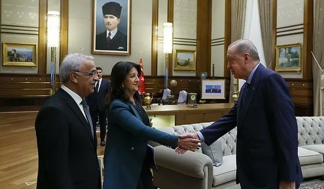 DEM Parti İmralı Heyeti Cumhurbaşkanı Erdoğan ile görüştü