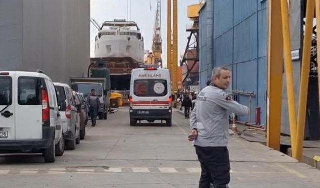 Tersanede patlama: 1 işçi hayatını kaybetti 4 işçi yaralandı