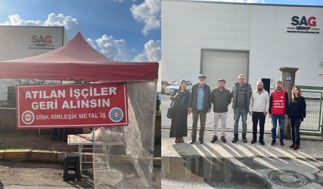 TİP Sakarya, Sag Hidrolik direniş çadırını ziyaret etti