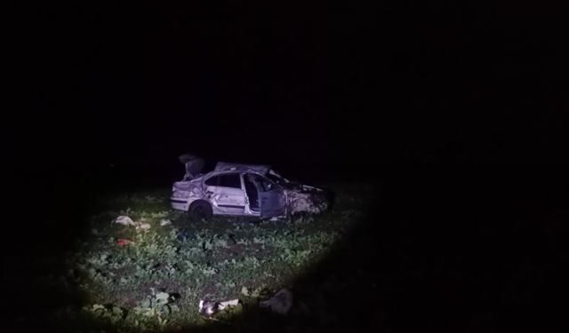 Bandırma'da otomobil domuza çarpıp takla attı: 1 ölü, 1 yaralı